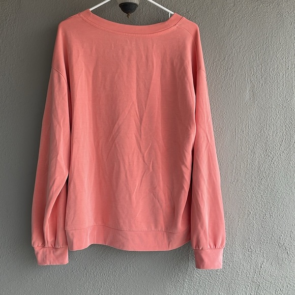 Athleta Seasoft V neck Sweatshirt size xl - Picture 2 of 3